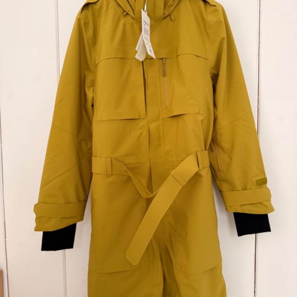 Halfdays Murphy Ski Suit One-Piece Snow Suit size XL Chartreuse Yellow - Picture 3 of 11
